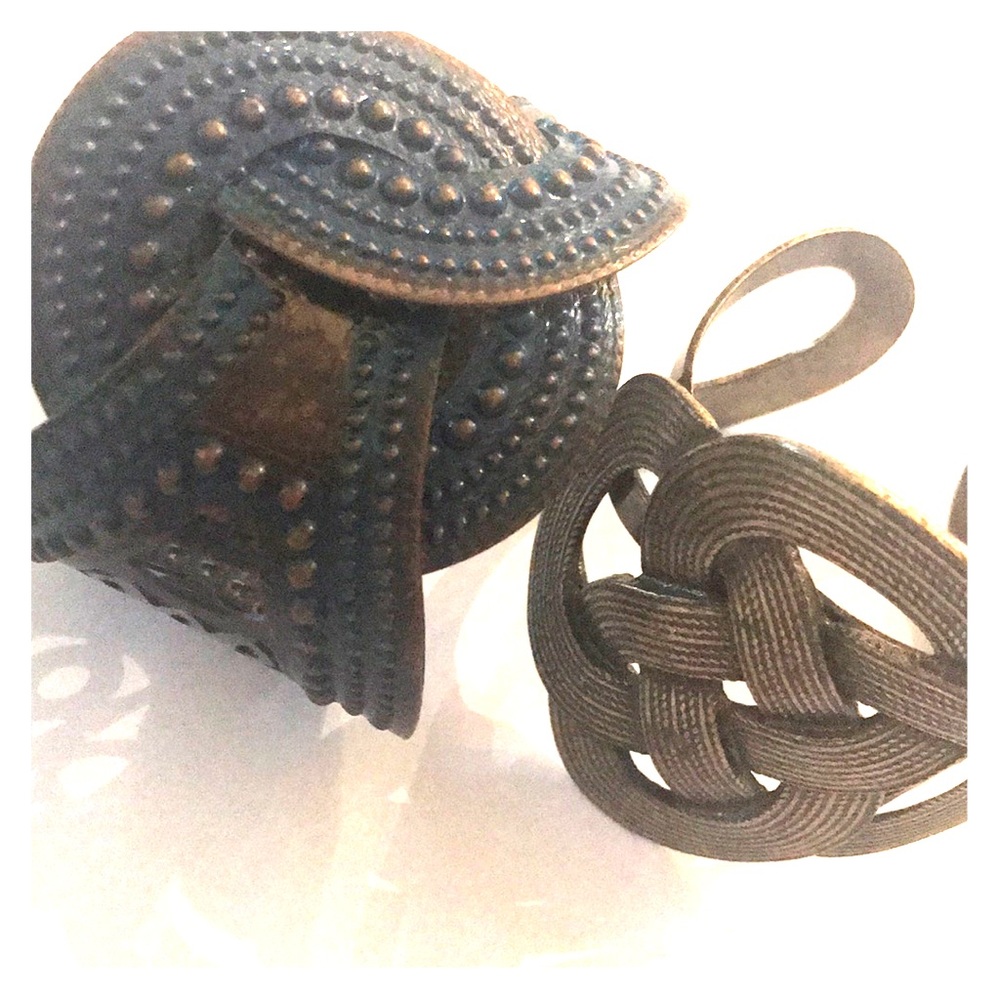 2 boho style bangle bracelets